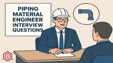 Piping Material Engineering Role and Interview Questions